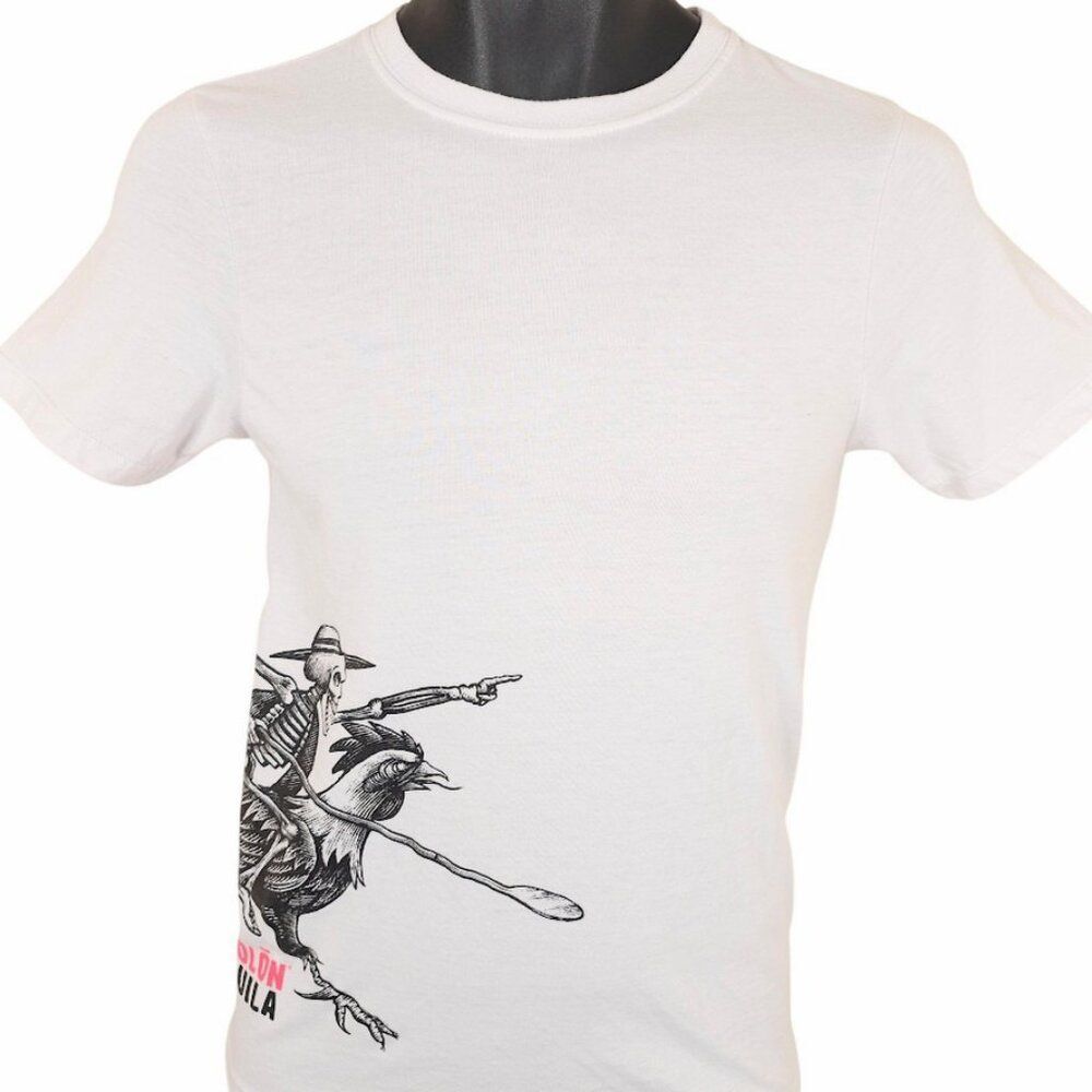 Espolon Tequila T Shirt Mens Size Xs White Rooster Mexican Liquor View 2